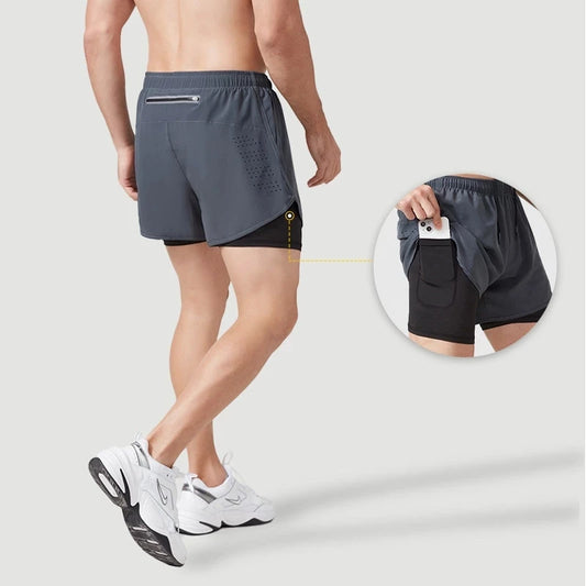 Pantalones cortos de running con bolsillo