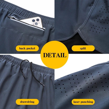 Pantalones cortos de running con bolsillo